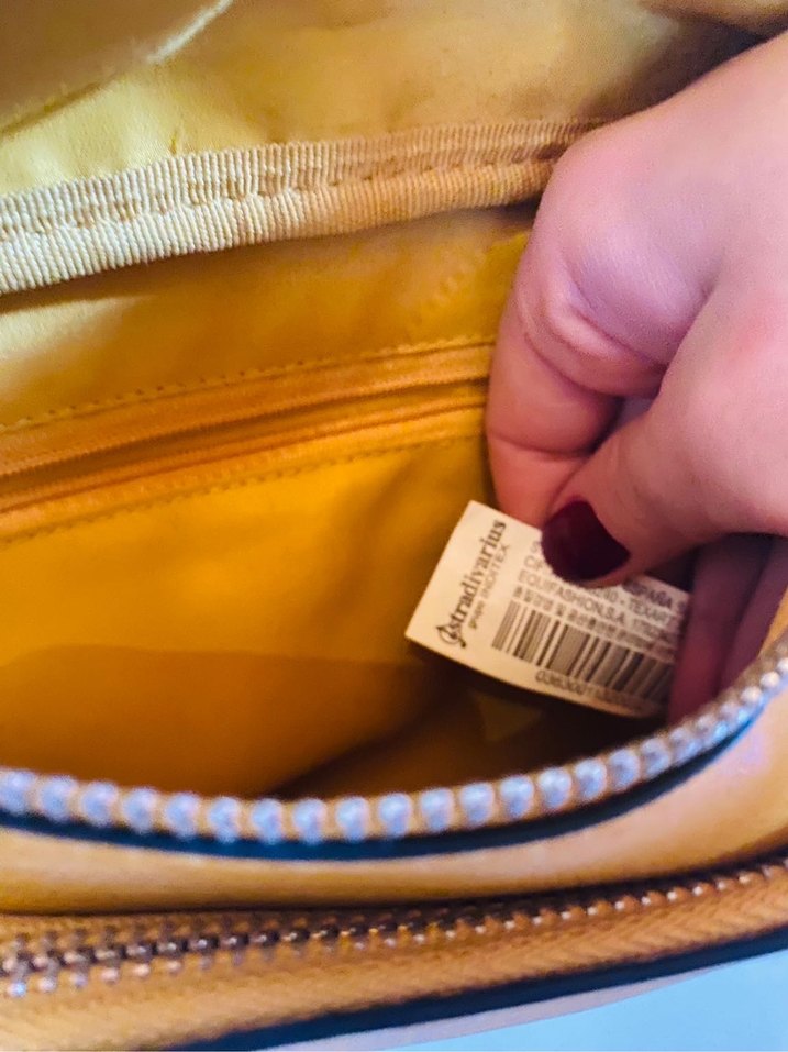 Stradivarius Sarı Deri Kemerli Kadın Bel Çantası - Görsel 3