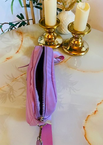 Stradivarius Pembe Kadın Çapraz Çanta Fermuarlı - Görsel 3
