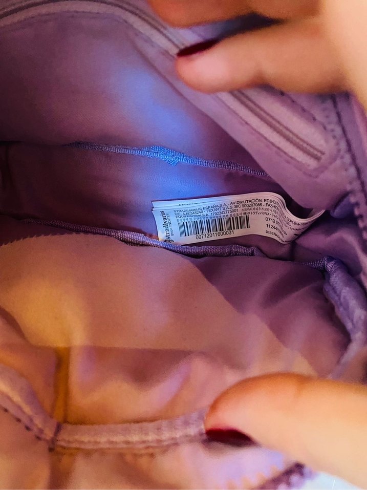 Stradivarius Pembe Kadın Çapraz Çanta Fermuarlı - Görsel 2