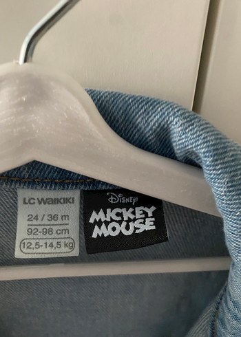 Mickey Erkek Çocuk Mavi Denim Düğmeli Ceket - Görsel 2