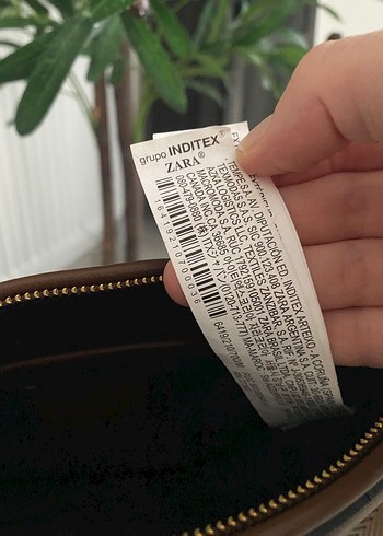 Zara Kahverengi Deri Kadın Çanta - Görsel 3