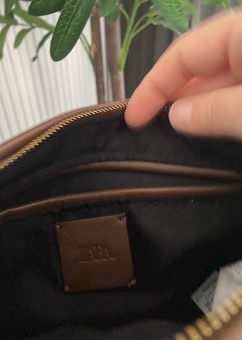 Zara Kahverengi Deri Kadın Çanta - Görsel 2