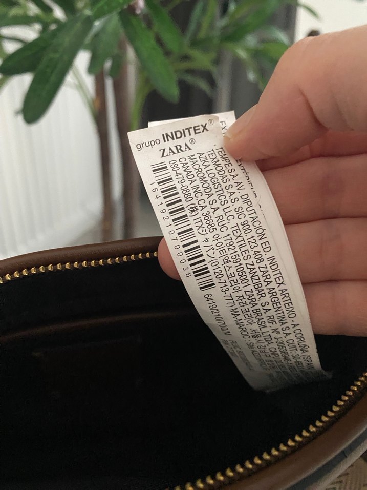 Zara Kahverengi Deri Kadın Çanta - Görsel 3