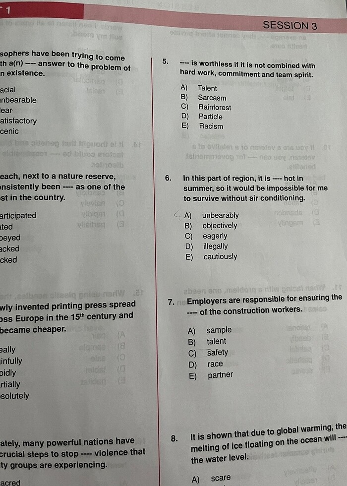 YDT 2025-2026 VOCABULARY TEST 6 TANE - Görsel 4