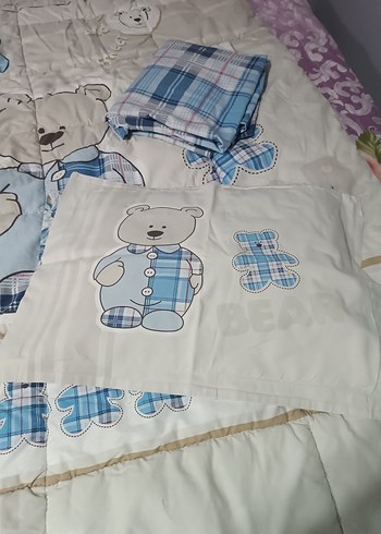 Ayıcık Baskılı Çocuk Uyku Seti - Görsel 3