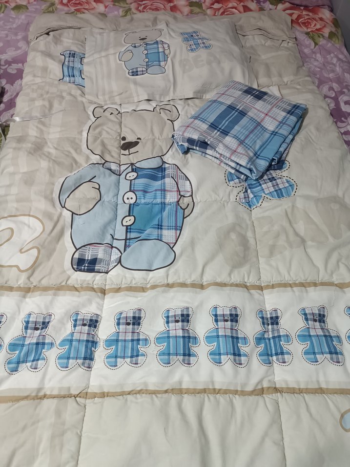 Ayıcık Baskılı Çocuk Uyku Seti - Görsel 2