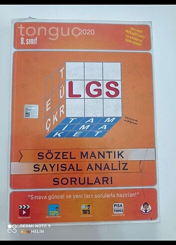  Beden Renk Tonguç akademi 8. Sınıf sözel mantık sayısal analiz testi