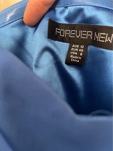 40 Beden mavi Renk Forever new mavi elbise