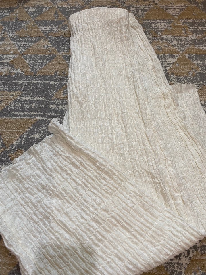 Kadın Beyaz Keten pantolon - Görsel 2