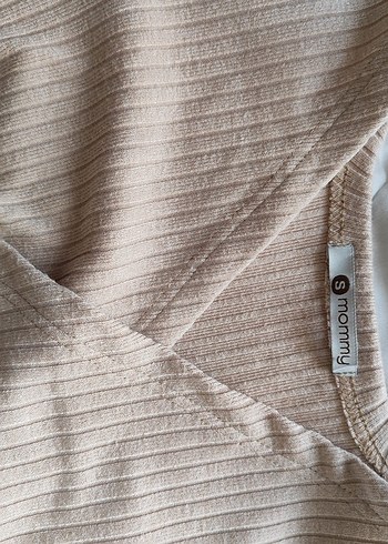 Bej Hamile Elbise - Görsel 4