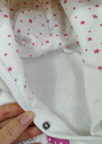 Kapüşonlu kalın Bebek Tulumu - Görsel 3