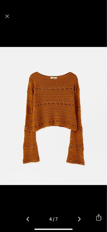 m Beden kahverengi Renk Pull and Bear Bluz