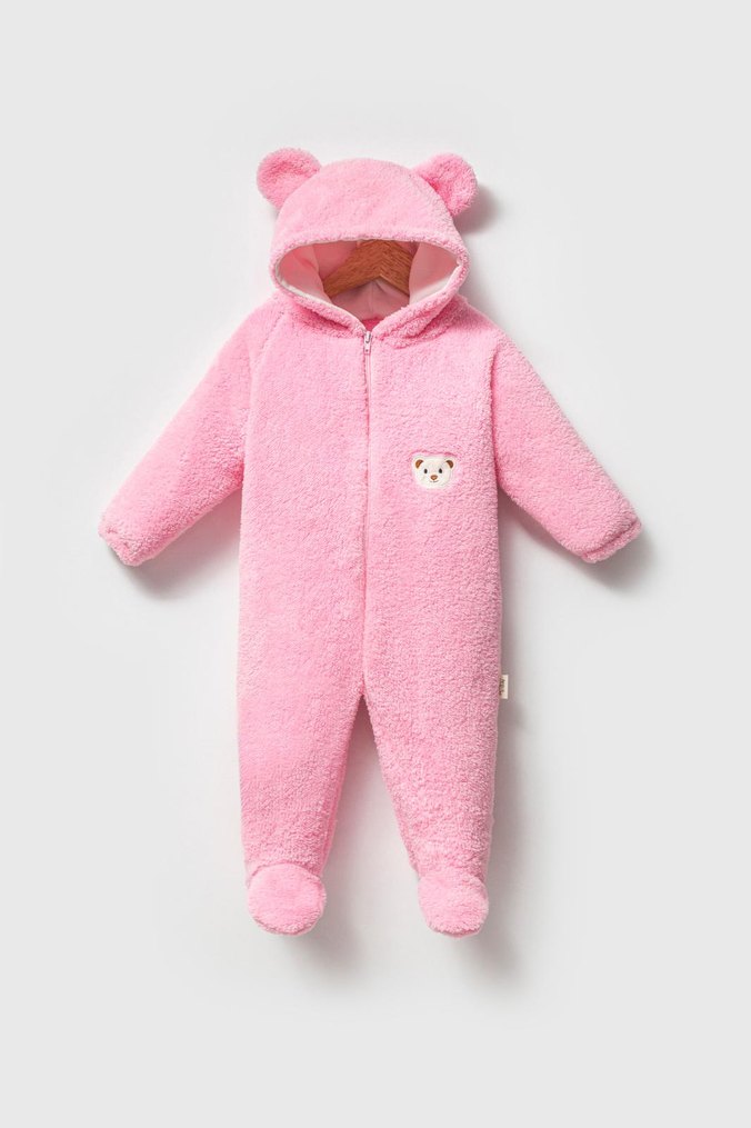 Pembe Kürklü Bebek Kız Tulumu
6-9-12 kalıplar tam bedendir - Görsel 2
