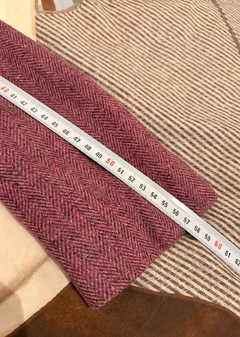 36 Beden bordo Renk Pembe Düğmeli Kadın Blazer Ceket