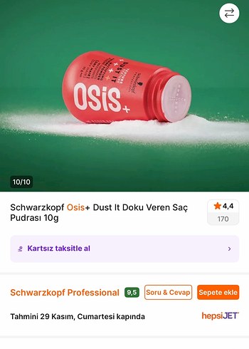 Schwarzkopf Osis+ Dust It 10g - Görsel 4