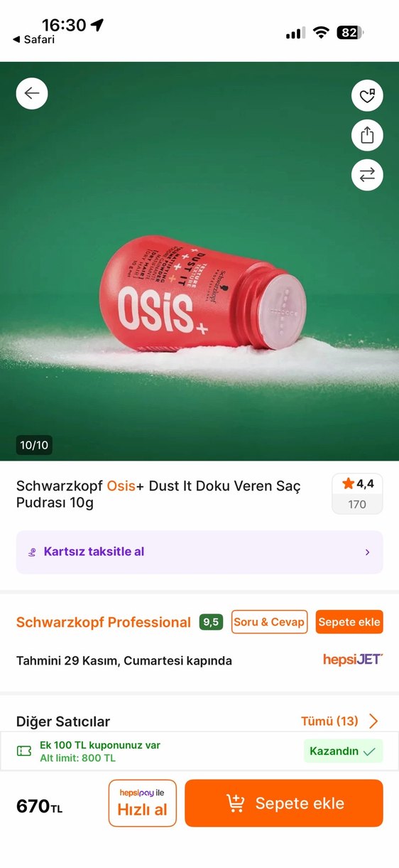 Schwarzkopf Osis+ Dust It 10g - Görsel 4