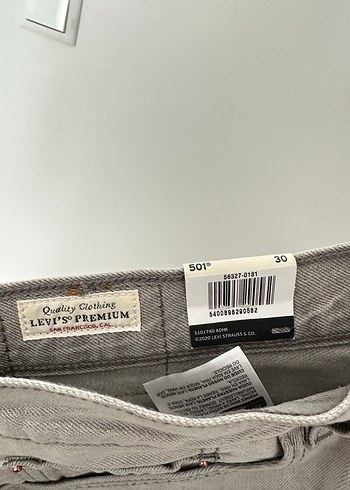 Levi's Gri Mini Denim Şort - Görsel 4