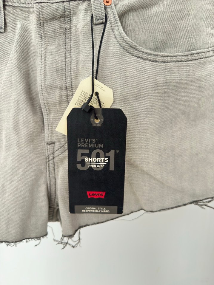 Levi's Gri Mini Denim Şort - Görsel 3