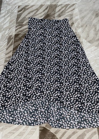 Bohem Siyah Uzun Midi Etek - Görsel 2