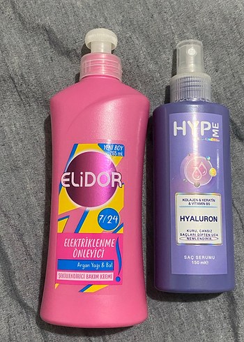Elidor Elektriklenme Önleyici Saç Kremi ve Hyaluron Saç Serumu - Görsel 3