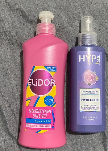 Elidor Elektriklenme Önleyici Saç Kremi ve Hyaluron Saç Serumu - Görsel 2