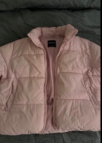 Bershka pembe mont - Görsel 4