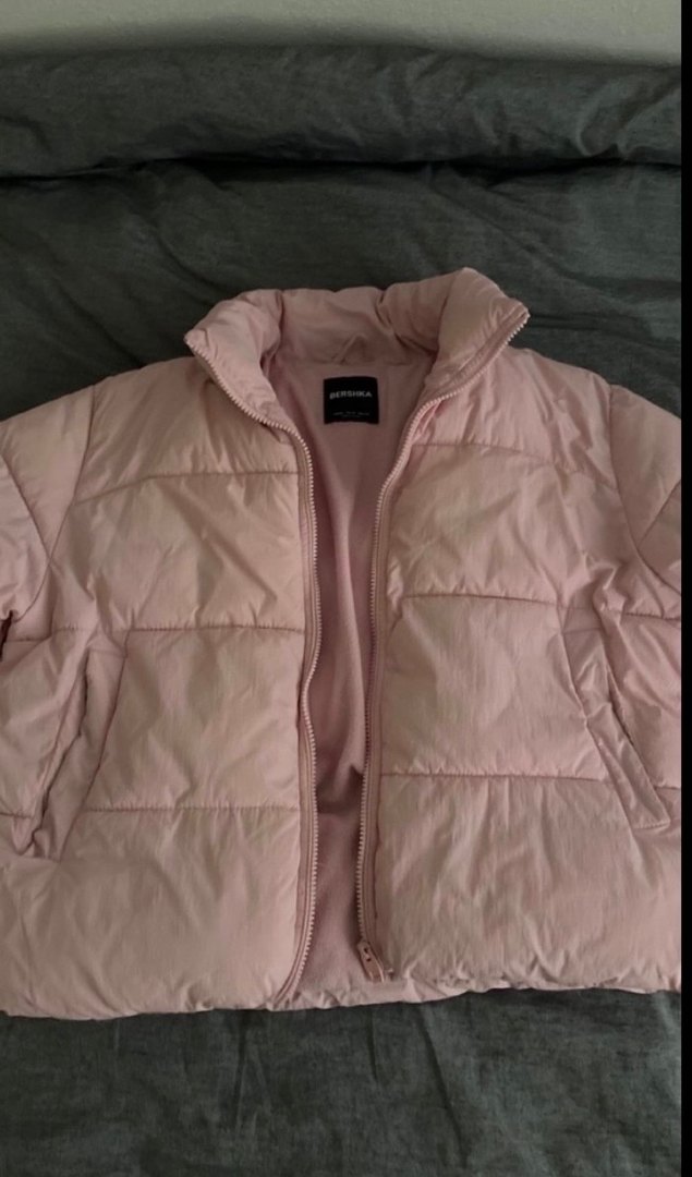 Bershka pembe mont - Görsel 4