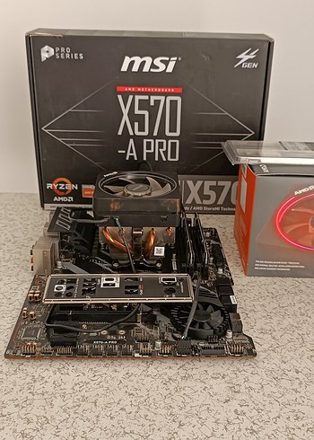 MSI X570-A PRO Anakart ve İşlemci Seti