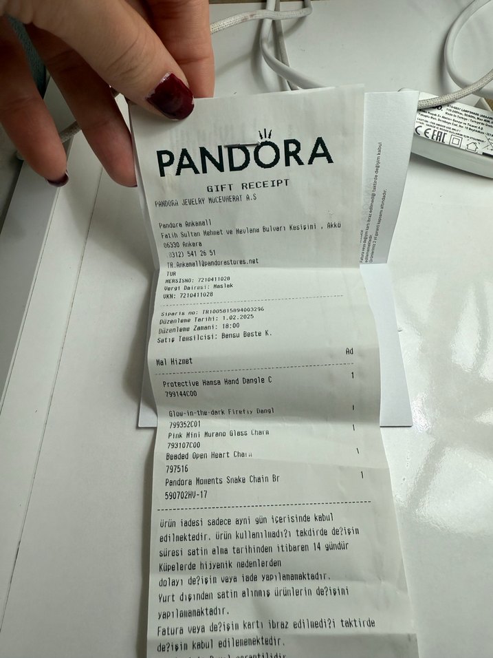 Desenli Kalp Kadın Charm - Görsel 3