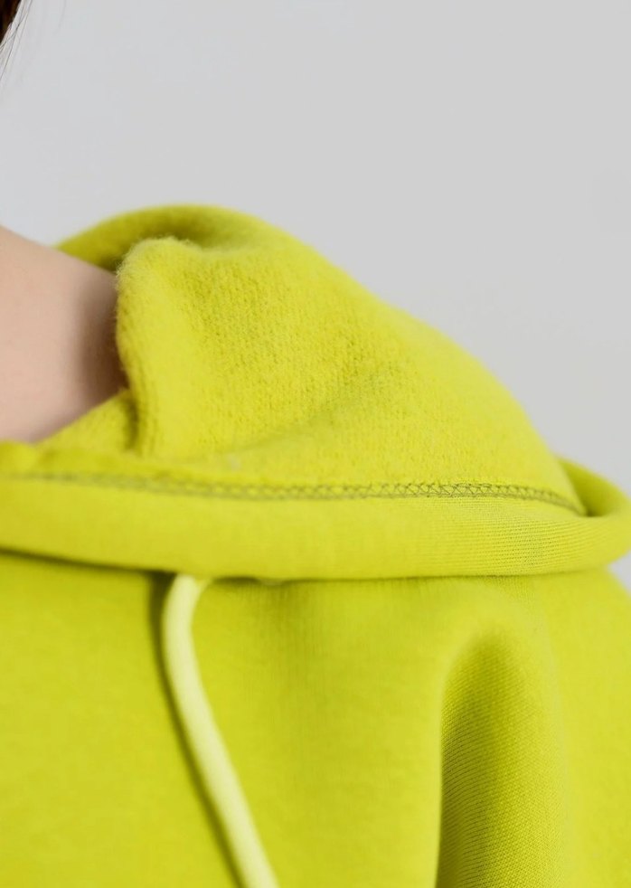 Nakışlı Yeşil Kapüşonlu Oversize Sweatshirt - Görsel 3