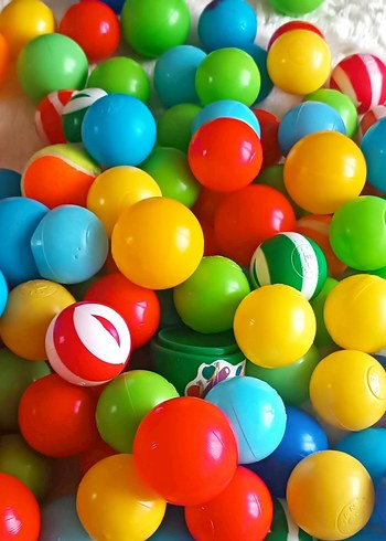 Renkli Plastik Oyun Topları Seti - Görsel 2