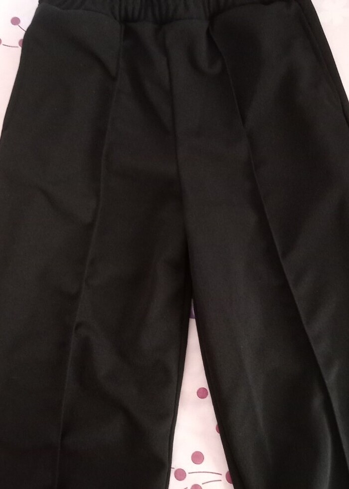 Koton beli lastikli nervürlü pantolon  - Görsel 4