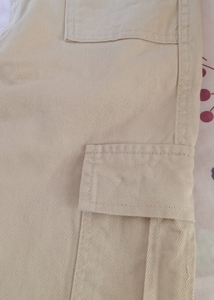 Ten rengi kargo pantolon - Görsel 3