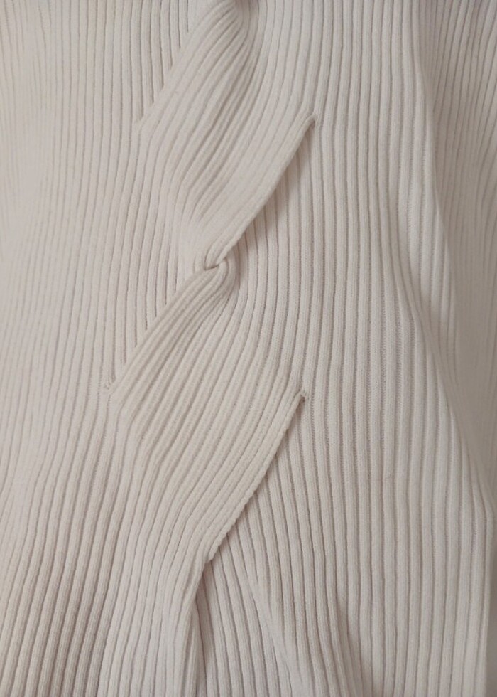 İpekyol beyaz şık bluz triko kazak - Görsel 3