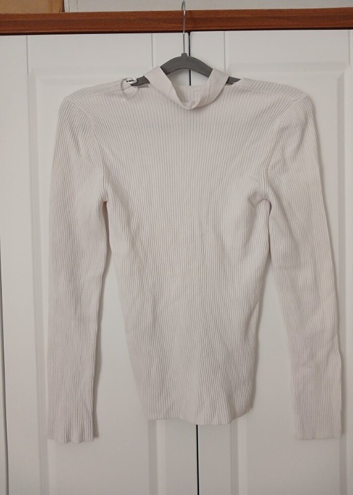 İpekyol beyaz şık bluz triko kazak - Görsel 4