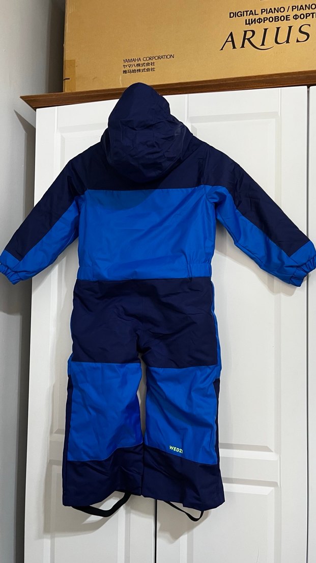 Erkek Bebek Mavi Fermuarlı Kayak Tulumu 4 yaş - Görsel 2