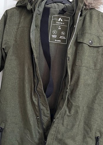 Kürk detaylı su geçirmez çocuk kayak tulumu 6 yaş - Görsel 4