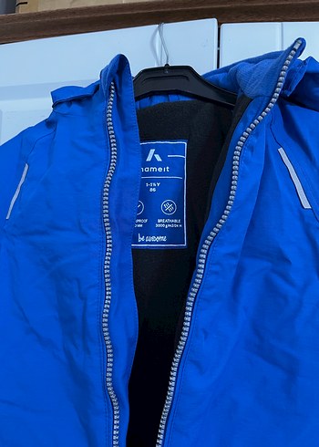 Erkek Bebek Mavi Fermuarlı Kayak Tulumu - Görsel 4