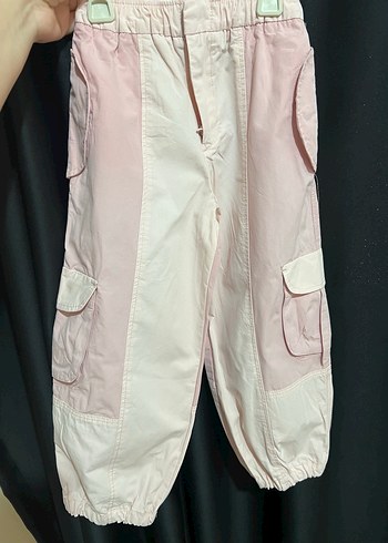 Kızlar için Bol Kesim Pembe Streetwear Pantolon