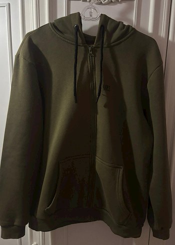 Fermuarlı Erkek Gri Sweatshirt