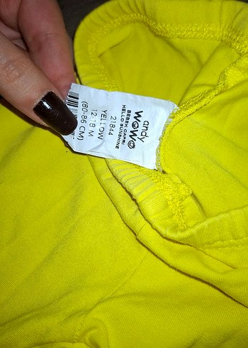 Neon Fosforlu Fırfırlı Pileli Tayt Pantolon Çocuk Bebek 1 Yaş - Görsel 2