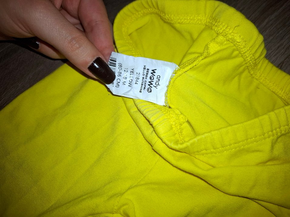 Neon Fosforlu Fırfırlı Pileli Tayt Pantolon Çocuk Bebek 1 Yaş - Görsel 2