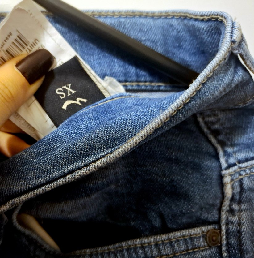 Taşlanmış Kot Şort Esnek Likralı XS - S - M Kısa Mini - Görsel 2