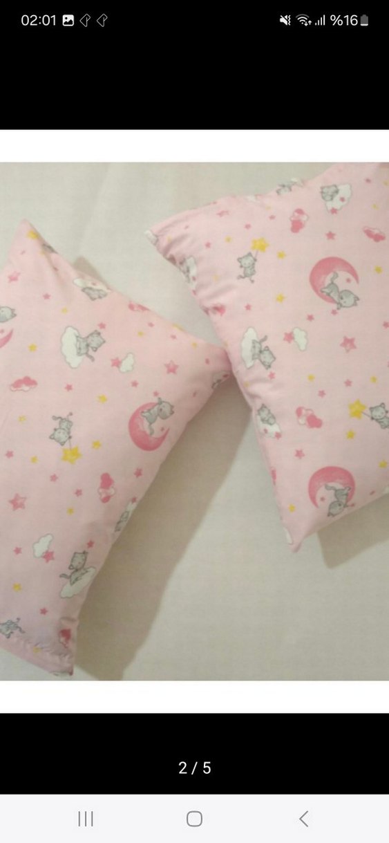 2 Adet Bebek Yastık Kılıfı 35x45 Cm - Görsel 3