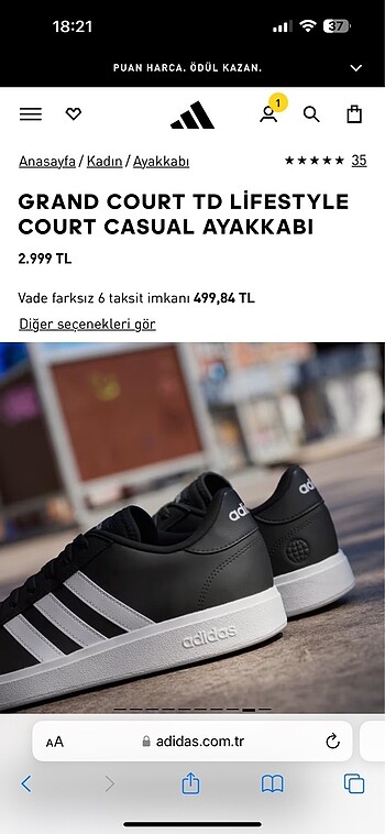 Spor ayakkabı adidas