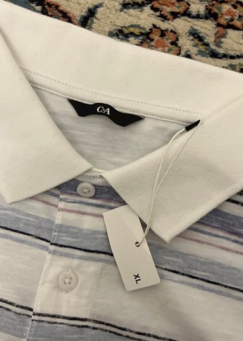 Çizgili Gri Erkek Polo Tişört - Görsel 2