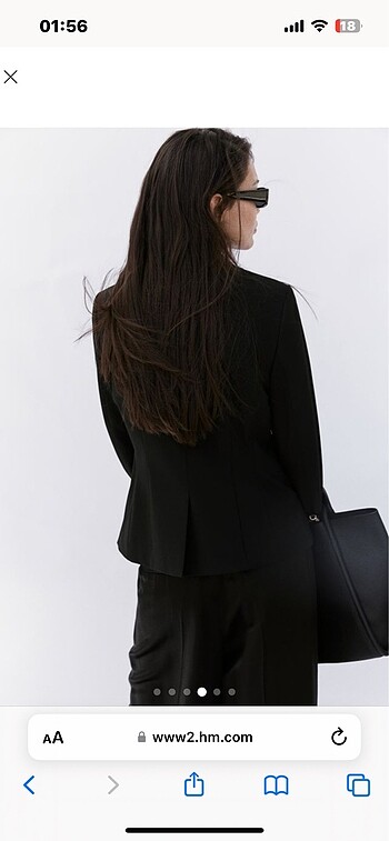40 Beden H&M Siyah Blazer Ceket