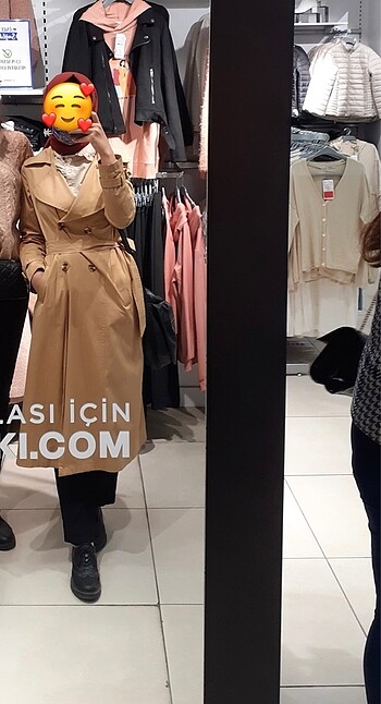 38 Beden camel Renk şems trenckot
