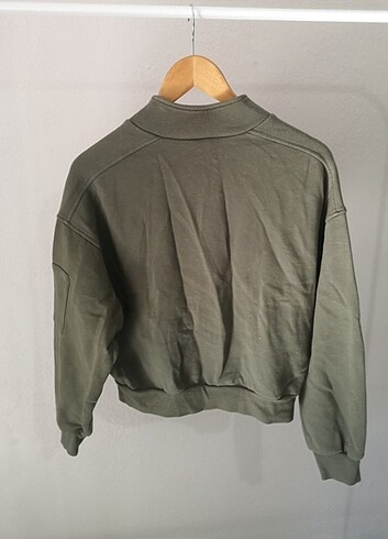 H&M Yarım fermuar sweatshirt 