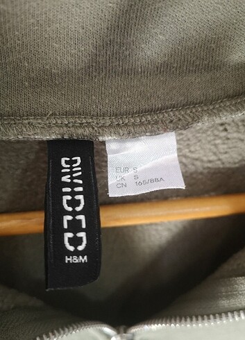 s Beden haki Renk Yarım fermuar sweatshirt 